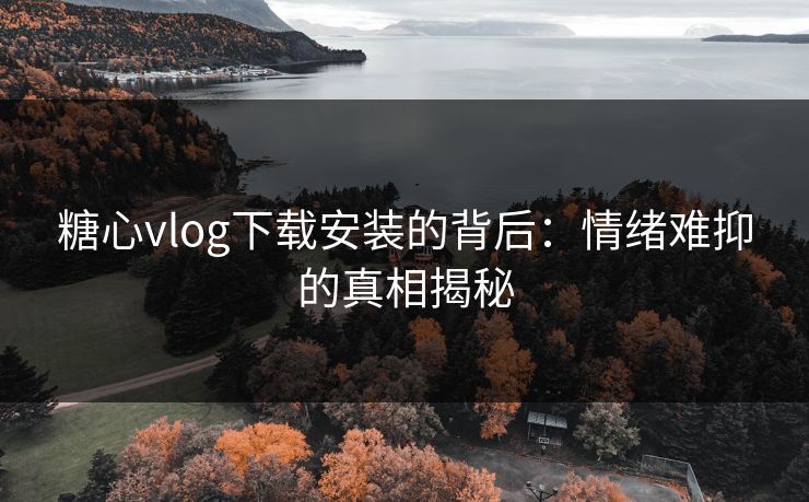 糖心vlog下载安装的背后：情绪难抑的真相揭秘
