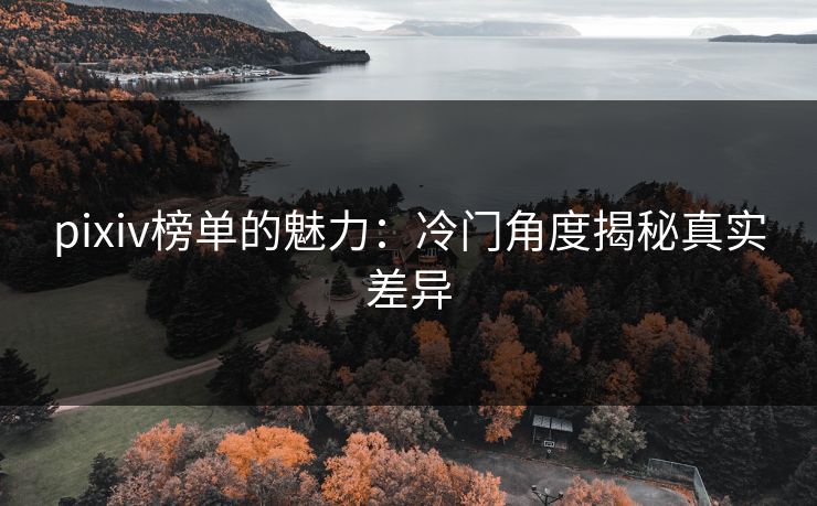 pixiv榜单的魅力：冷门角度揭秘真实差异  第1张